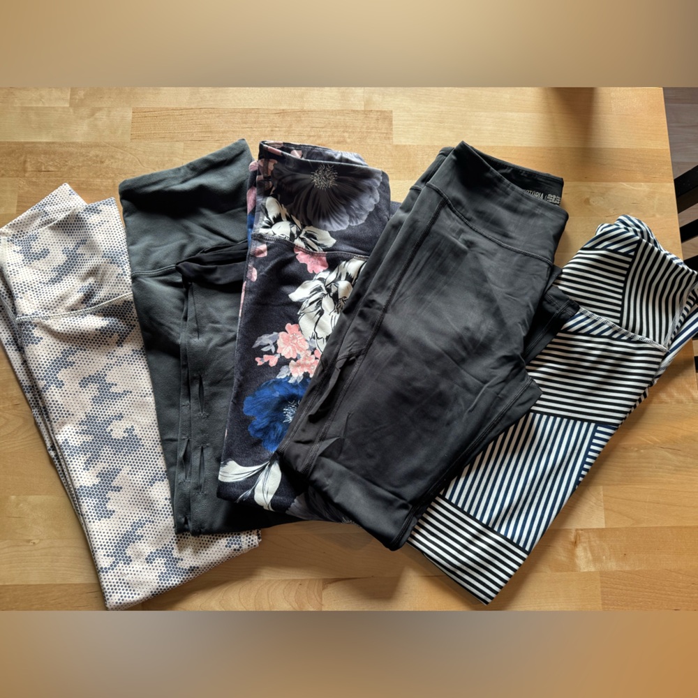 5 pairs of leggings